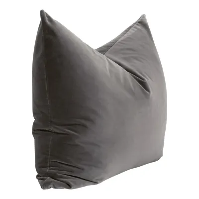 The Basic Dark Dove Velvet Essential Dutch Pillow 34" Set of 2