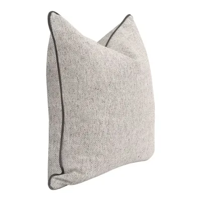 The Not So Basic Howell Natural Dark Dove Velvet Piping Essential Pillow 22" Set of 2
