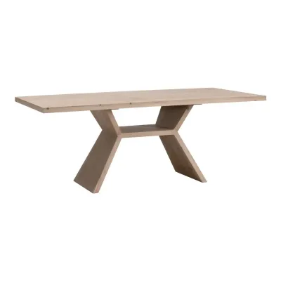 Bridge Smoke Gray Pine Dining Table