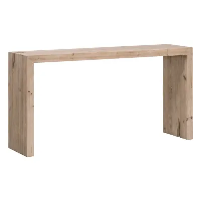 Reed Console Table Smoke Gray Pine