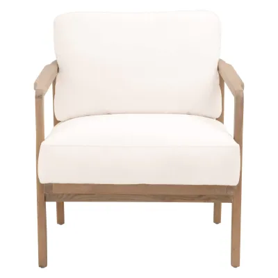 Harbor Club Chair Livesmart Peyton-Pearl, White Rope, Smoke Gray Oak