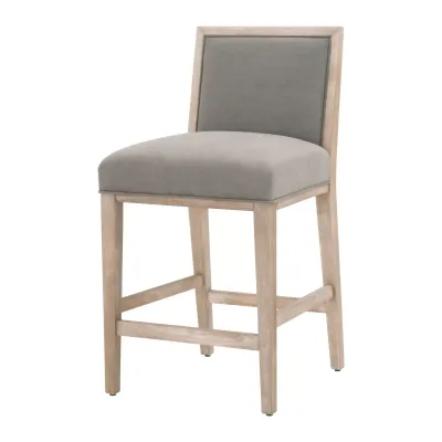 Martin Counter Stool, Set Of 2 Livesmart Peyton-Slate, Natural Gray
