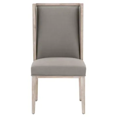 Martin Wing Chair, Set Of 2 Livesmart Peyton-Slate, Natural Gray