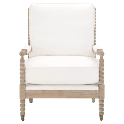 Rouleau Club Chair Livesmart Peyton-Pearl, Natural Gray Oak