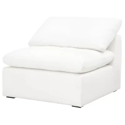Sky Modular Armless Chair Livesmart Peyton-Pearl, Espresso
