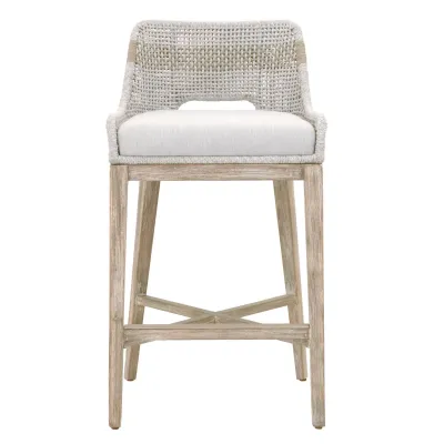 Tapestry Barstool Taupe White