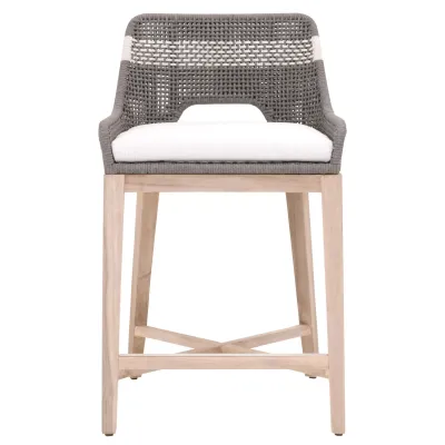Tapestry Outdoor Counter Stool Dove Flat Rope