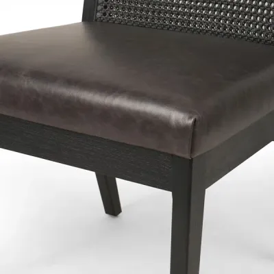 Antonia Armless Dining Chair Black