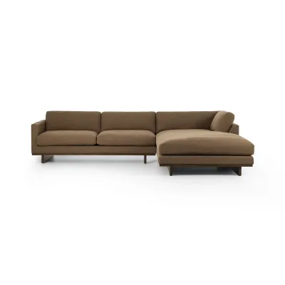 Everly 2-Piece Sectional Antwerp Cafe Right Chaise 86"