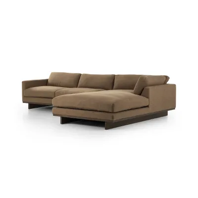 Everly 2-Piece Sectional Antwerp Cafe Right Chaise 86"