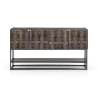 Kelby Small Media Console Vintage Brown
