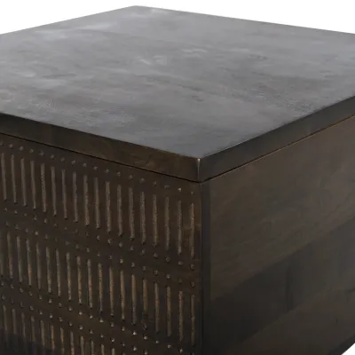 Kelby Storage Bunching Table Gunmetal