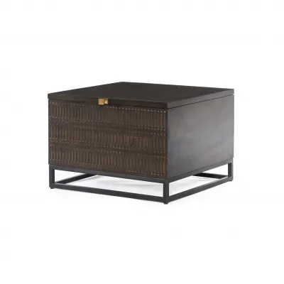 Kelby Storage Bunching Table Gunmetal