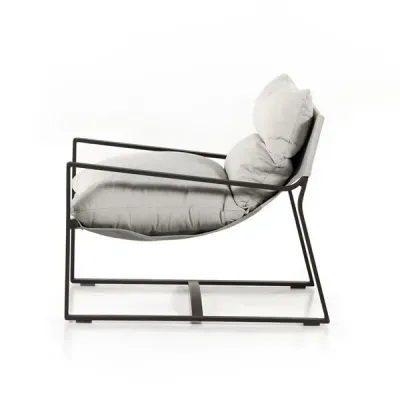 Avon Outdoor Sling Chair Stone Grey