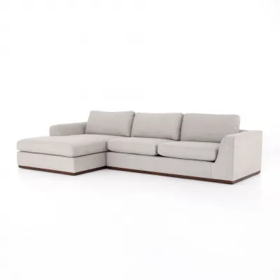 Colt 2 Piece Sectional Left Arm Facing Chaise Aldred Silver