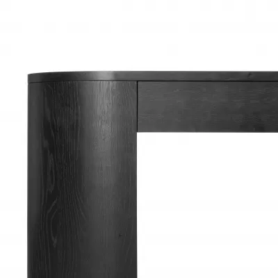 Pilar Desk Brushed Ebony Oak Veneer