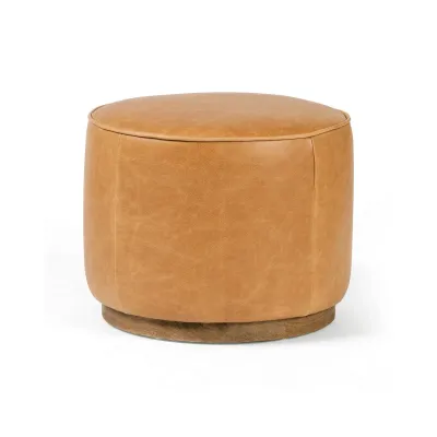 Sinclair Round Ottoman Palermo Butterscotch