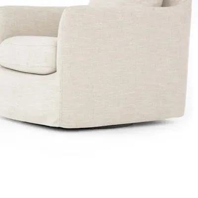 Banks Swivel Chair Cambric Ivory