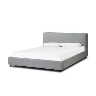 Aidan Bed Heavy Pebble Pewter