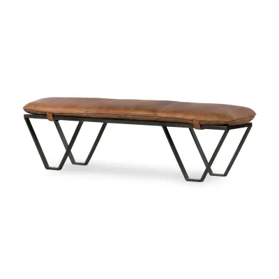 Darrow Bench Palermo Cognac