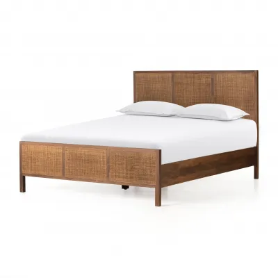 Sydney Bed Brown Wash King