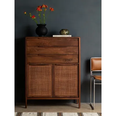 Sydney Tall Dresser Brown Wash