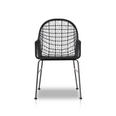 Bandera Outdoor Dining Chair Smoke Black
