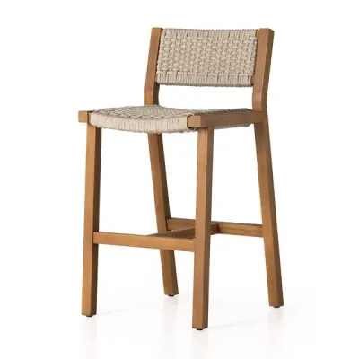 Delano Outdoor Bar Stool Natural Teak