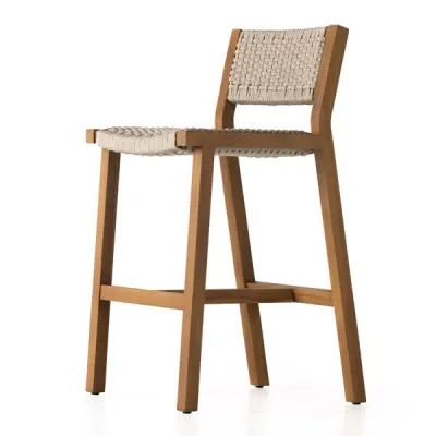 Delano Outdoor Bar Stool Natural Teak