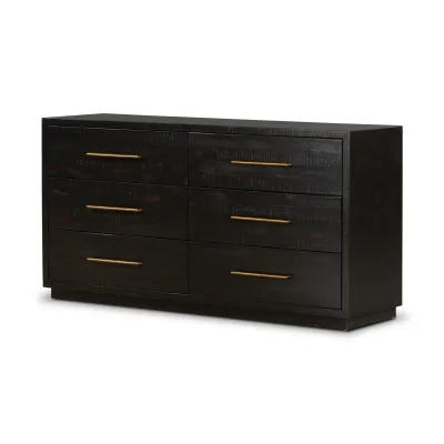 Suki 6 Drawer Dresser Burnished Black