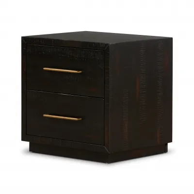 Suki Nightstand Burnished Black