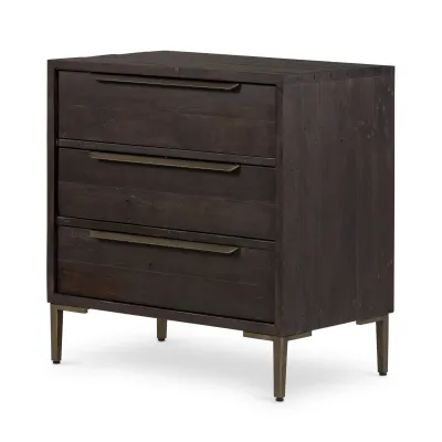 Wyeth 3 Drawer Dresser Dark Carbon