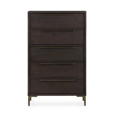 Wyeth 5-Drawer Dresser Dark Carbon