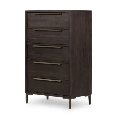 Wyeth 5-Drawer Dresser Dark Carbon