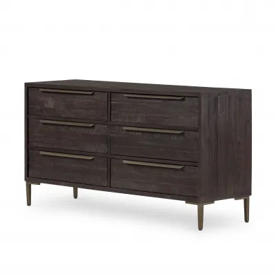 Wyeth 6 Drawer Dresser Dark Carbon