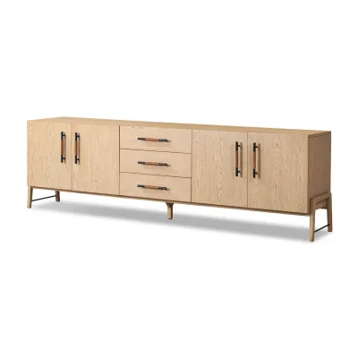 Rosedale Media Console Yucca Oak Veneer