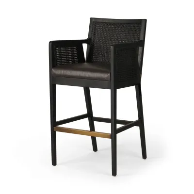 Antonia Cane Bar Stool Sonoma Black