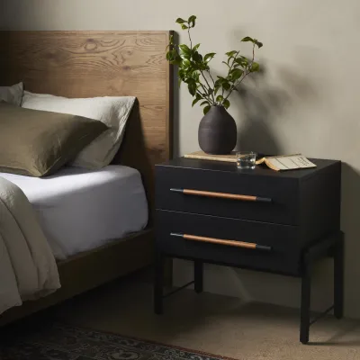 Rosedale Nightstand Ebony Oak