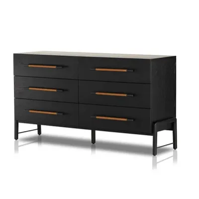 Rosedale 6 Drawer Dresser Ebony Oak