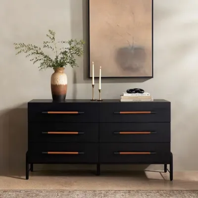 Rosedale 6 Drawer Dresser Ebony Oak