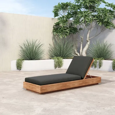 Kinta Outdoor Chaise Charcoal