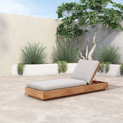 Kinta Outdoor Chaise Stone Grey