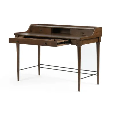 Moreau Writing Desk Dark Toasted Oak