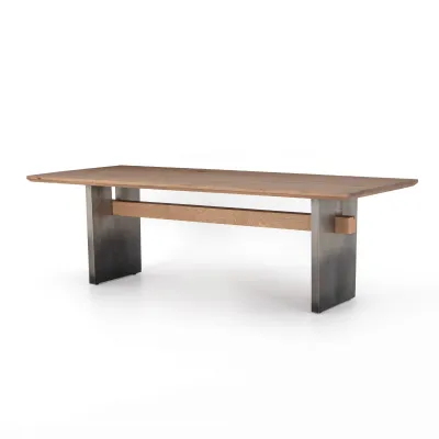 Brennan Dining Table Dove Oak