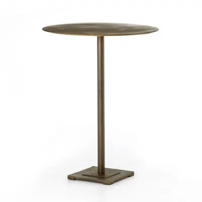 Fannin Bar and Counter Table Acid Aged Brass