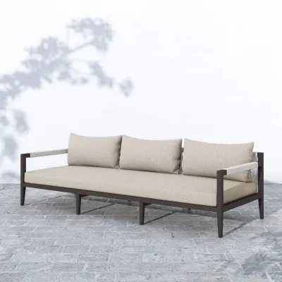 Sherwood Outdoor Sofa 93" Bronze/Faye Sand