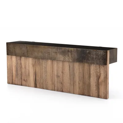 Bingham Console Table Rustic Oak