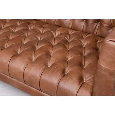 Williams Sofa 90" Natural Washed Chocolate