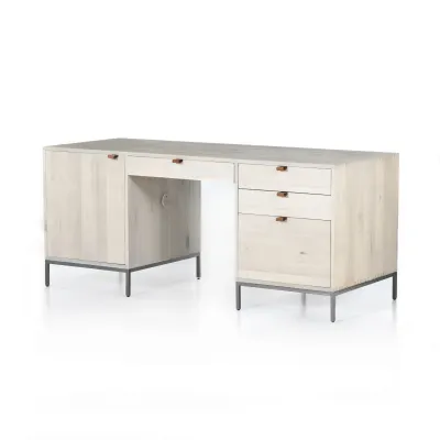 Trey Executive Desk Dove Poplar