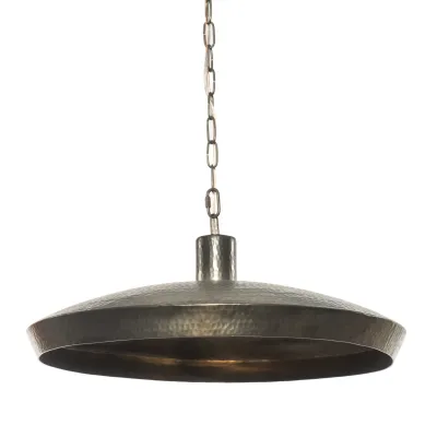 Eldon Pendant Hammered Dark Antique Brass